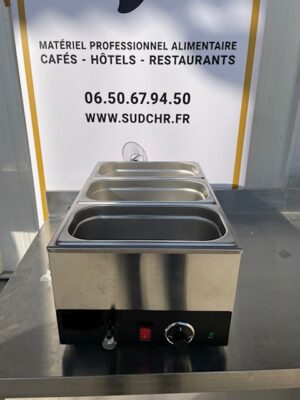 Bain marie avec robinet de vidange GN 1/1 / 3 BAC GN1/3 PROFONDEUR 150mm