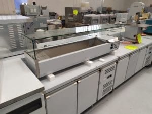 Présentoir à ingrédients 1500mm Vitré