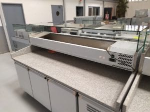 Présentoir à ingrédients 2000mm Vitré