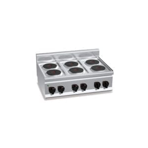 Cuisinière électrique 6 plaques (12kW) à poser