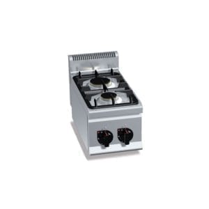 Cuisinière gaz 2 brûleurs (6.2kW) à poser
