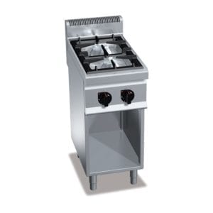 Cuisinière gaz 2 brûleurs (9.5kW) sur pieds