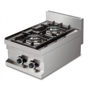 Cuisinière gaz 2 brûleurs (7.2kW) à poser