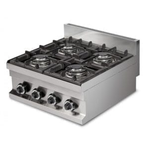 Cuisinière gaz 4 brûleurs (14.4kW) à poser