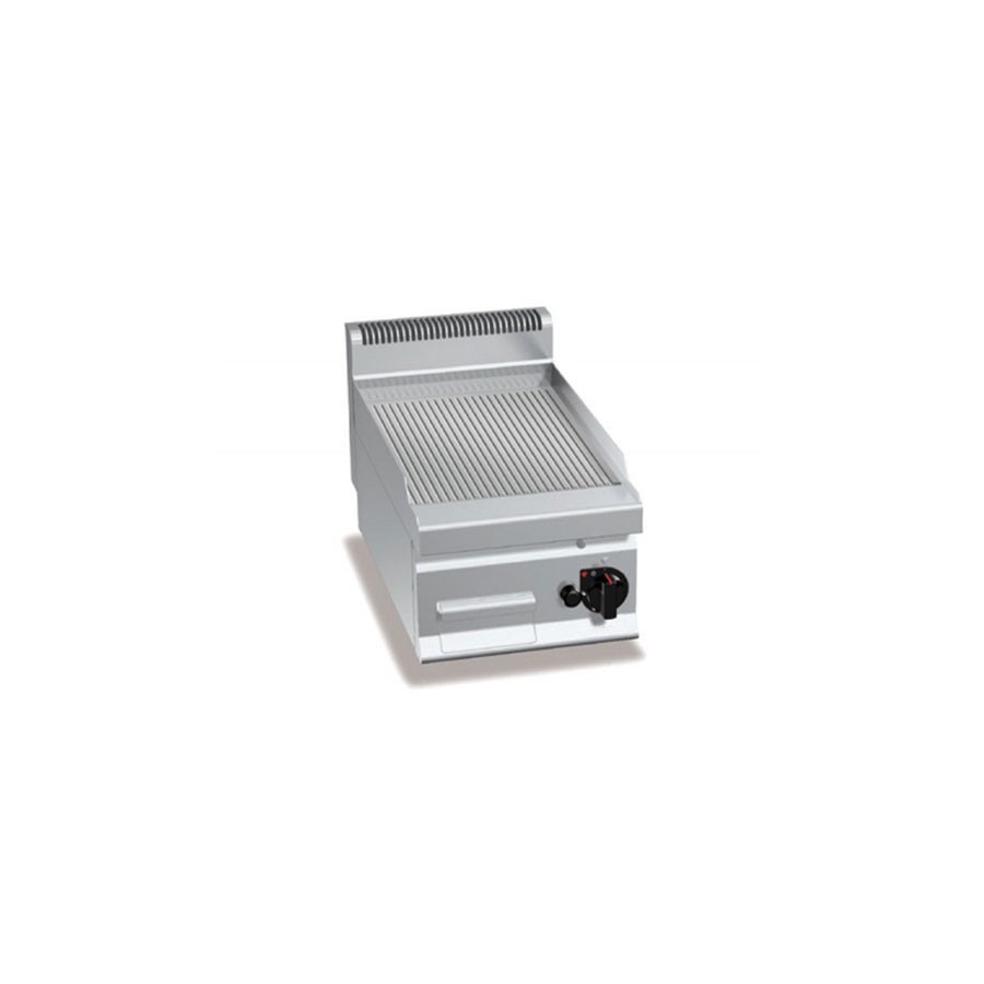 Plaque de cuisson gaz 395 x 500 mm rainurée