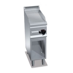 Plaque de cuisson gaz lisse 296 x 430 mm sur pieds