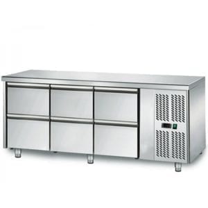 Table réfrigérée 700 / 6 tiroirs