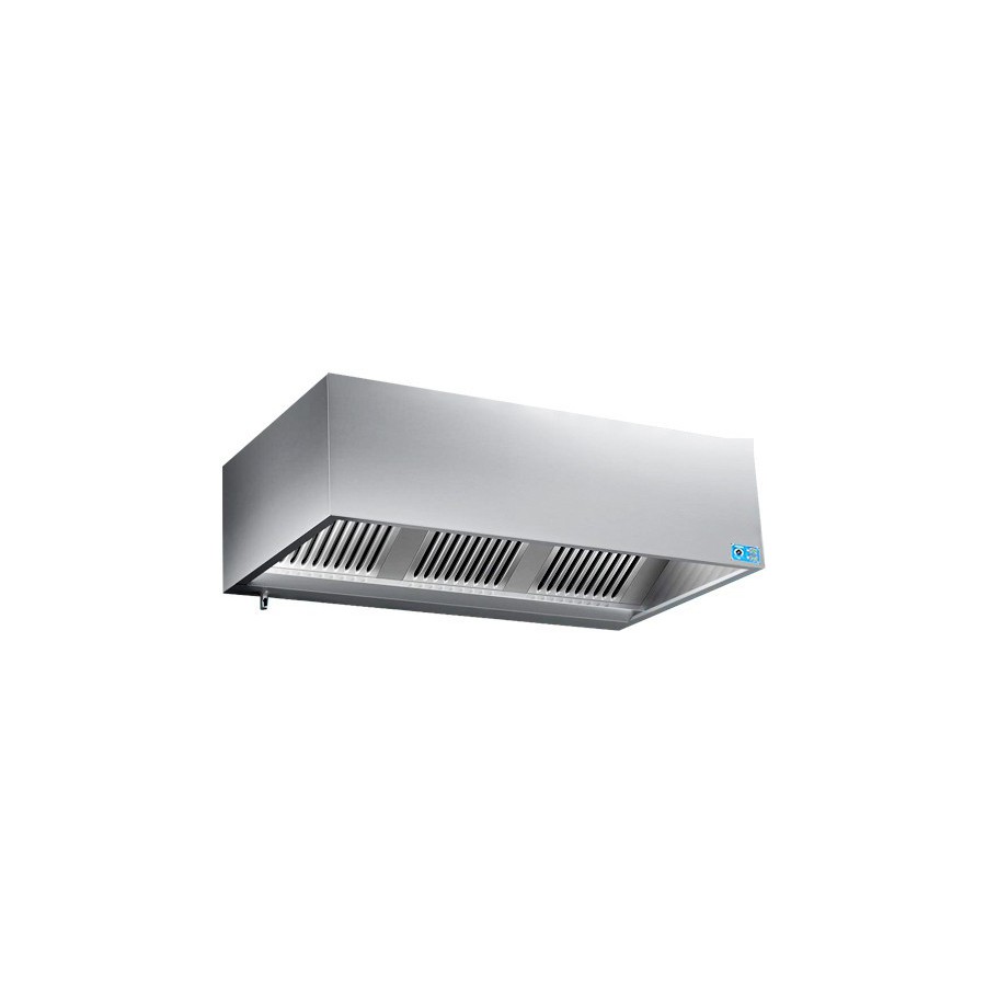Hotte caisson 2800 mm prof. 900 avec moteur