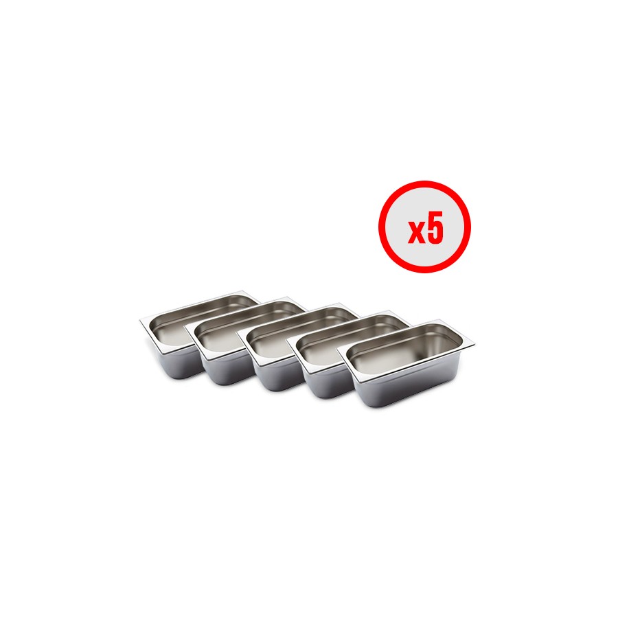 Pack X5 Bac Gastro GN 1/3 (prof. 150mm)