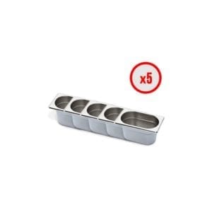 Pack X5 Bac Gastro GN 1/9 (prof. 150mm)