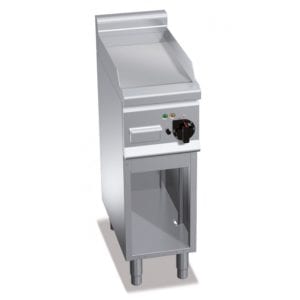 Plaque de cuisson électrique lisse 296 x 430 mm sur pieds