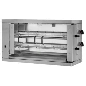 Rôtissoire électrique 2 broches - 12 poulets