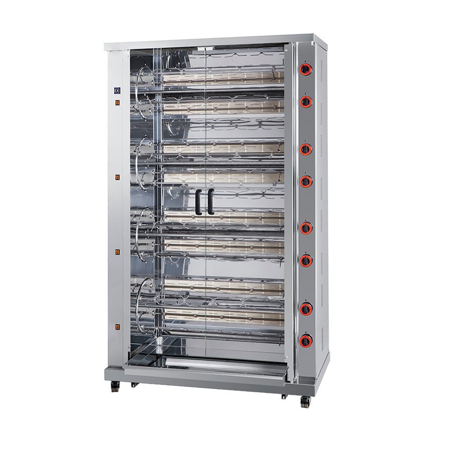 Rôtissoire multi-rotative 16 broches - 80/96 Poulets