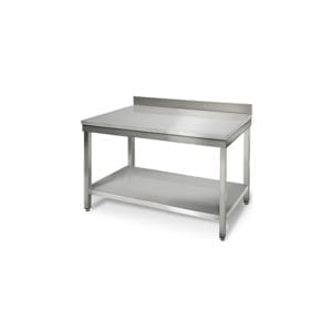 Table inox 1000 mm profondeur 700 adossée