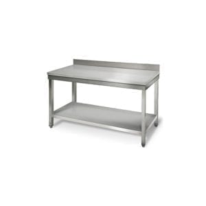 Table inox 1400 mm adossée