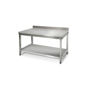 Table inox 1500 mm profondeur 700 adossée