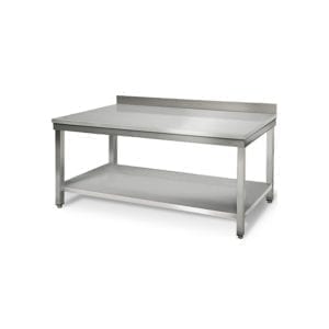 table inox 2000 mm profondeur 700 adossée