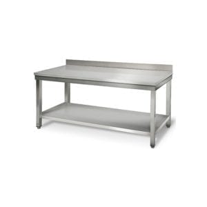Table inox 2000 mm adossée