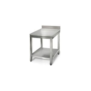 Table inox 600 mm profondeur 700 adossée