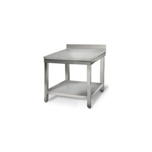 Table inox 700 mm adossée