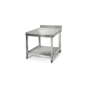 Table inox 800 mm profondeur 700 adossée