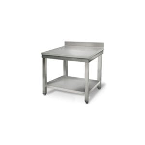 Table inox 800 mm adossée