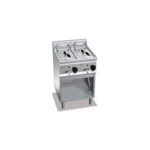 Friteuse électrique 10 + 10 litres (12kW) sur pieds