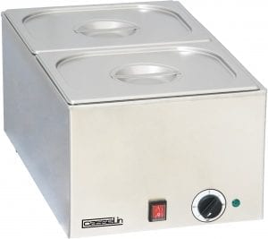 Bain-marie avec 2 x GN 1/2 inclus avec couvercle