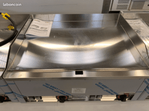 Plancha plaque a snacker electrique chrome 66 cm