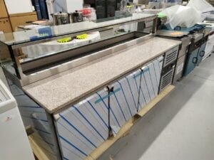 TABLE DE PREPARATION PIZZA / SANDWICH ECLAIRAGE LED