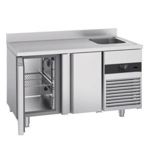 TABLE REFRIGEREE 2 PORTES AVEC EGOUTTOIR DROIT