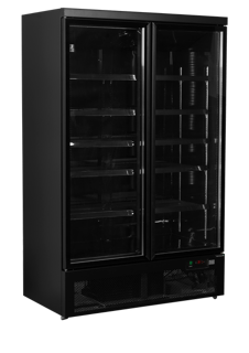 CONGELATEUR LIBRE SERVICE 2 PORTES VITREE FULL BLACK
