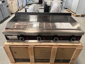 Plancha/Plaque à Snacker à gaz 4 feux revêtement Chrome à Poser 1150/575 mm