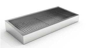BAC A POISSON 4GN/1/1 GLACE PILEE / VIDANGE LATERAL