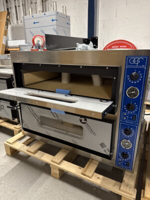 FOUR A PIZZA DOUBLE CHAMBRE 2x4 PIZZAS DIAMETRE 36 / FULL REFRACTAIRE